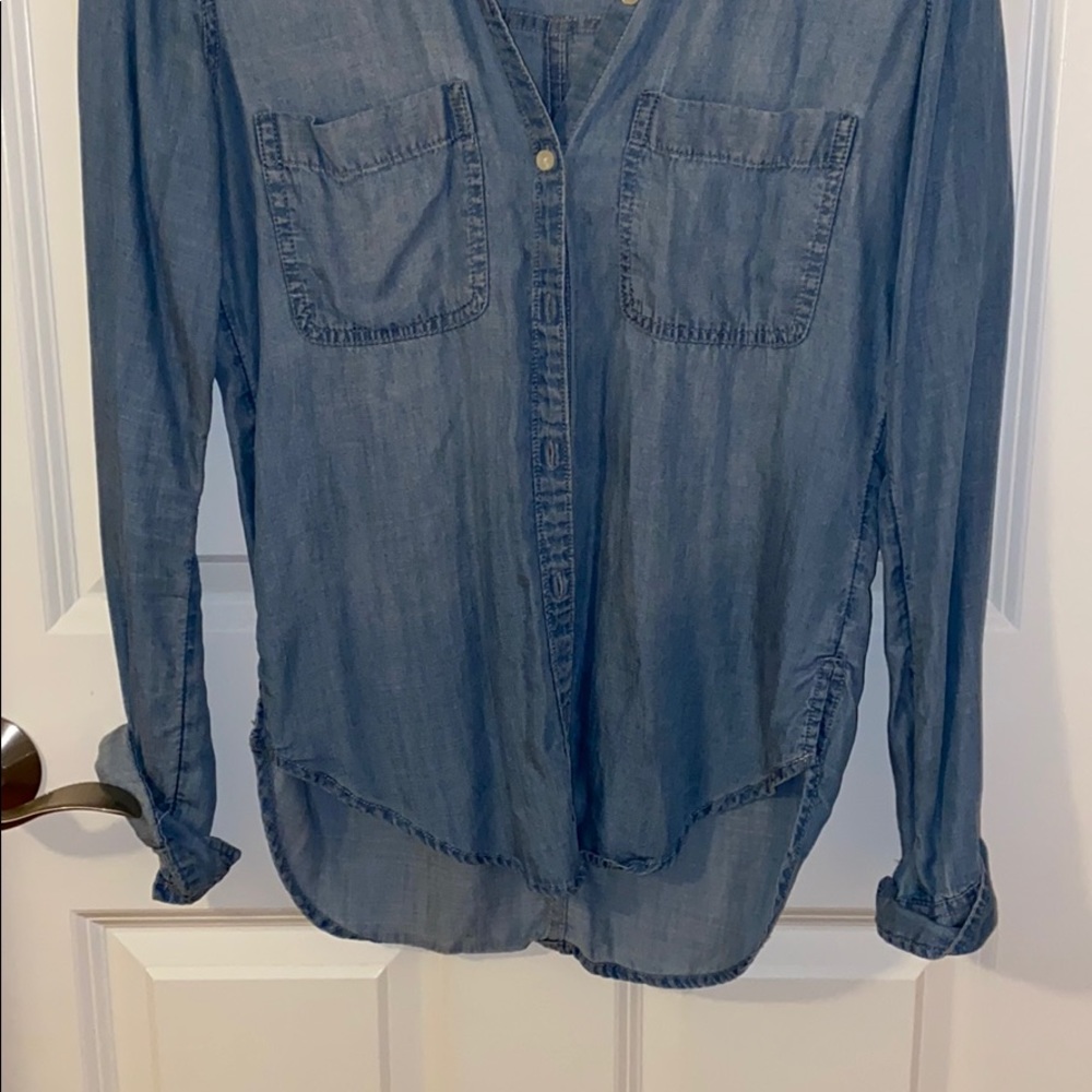 Blue Jean button down - Picture 2 of 5